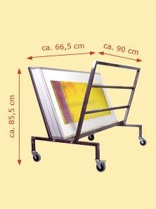 Poster Storage Rack Rolling Bin, Retail Poster Rack